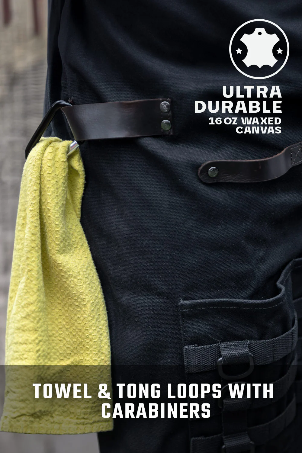 BBQ Apron |  Heavy-Duty Waxed Canvas | Professional Chef's Kitchen Apron | Dalstrong © - Image 7