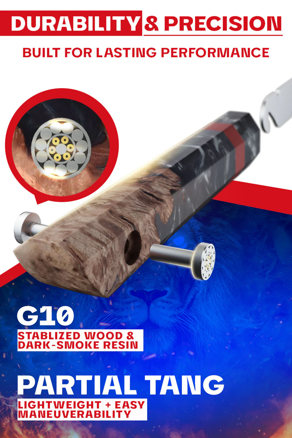 Chef's Knife 8" | Firestorm Alpha Series | Dalstrong © - Image 3