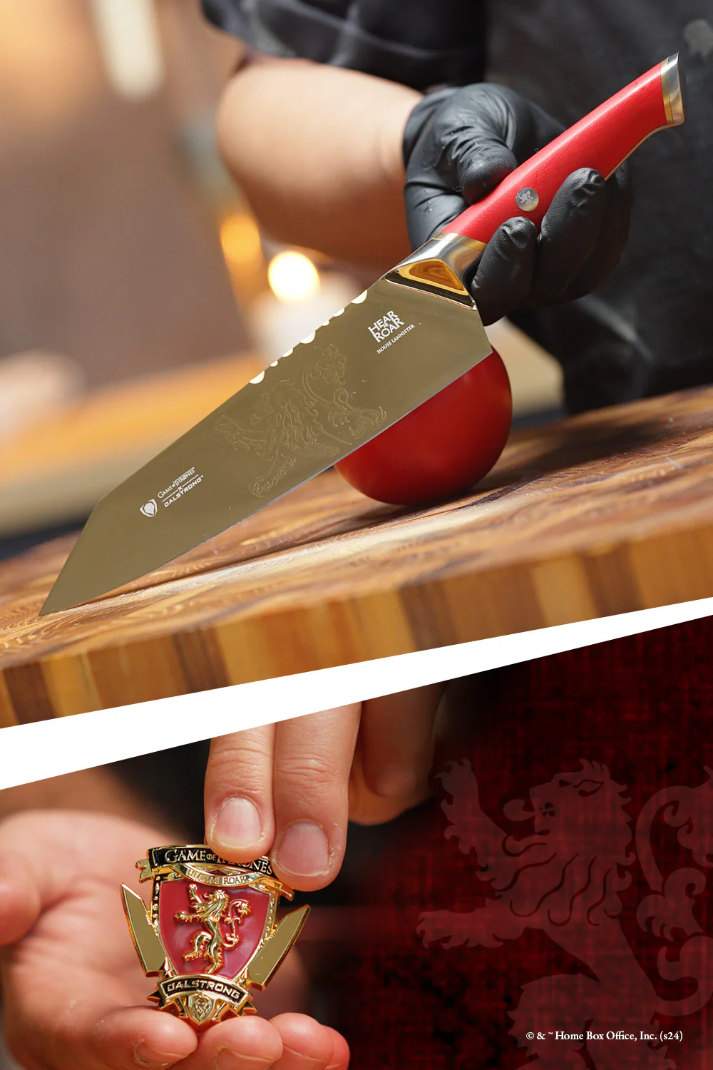 Chef Knife 8" | Game of Thrones™ Edition | House Lannister™ | Dalstrong © - Image 4