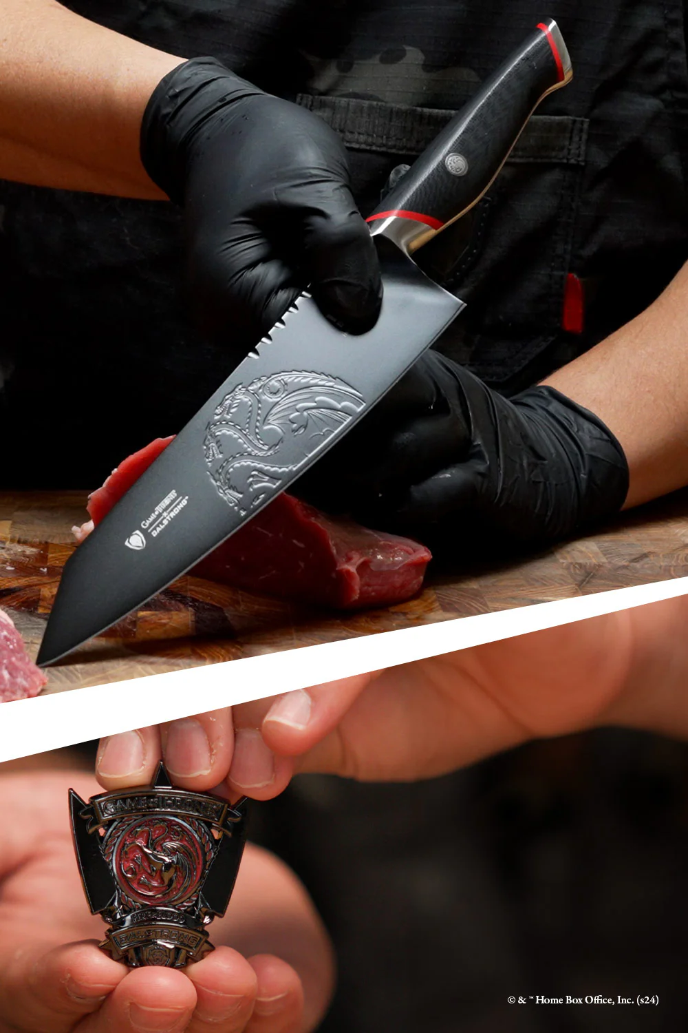 Chef Knife 8" | Game of Thrones™ Edition | House Targaryen™ | Dalstrong © - Image 3