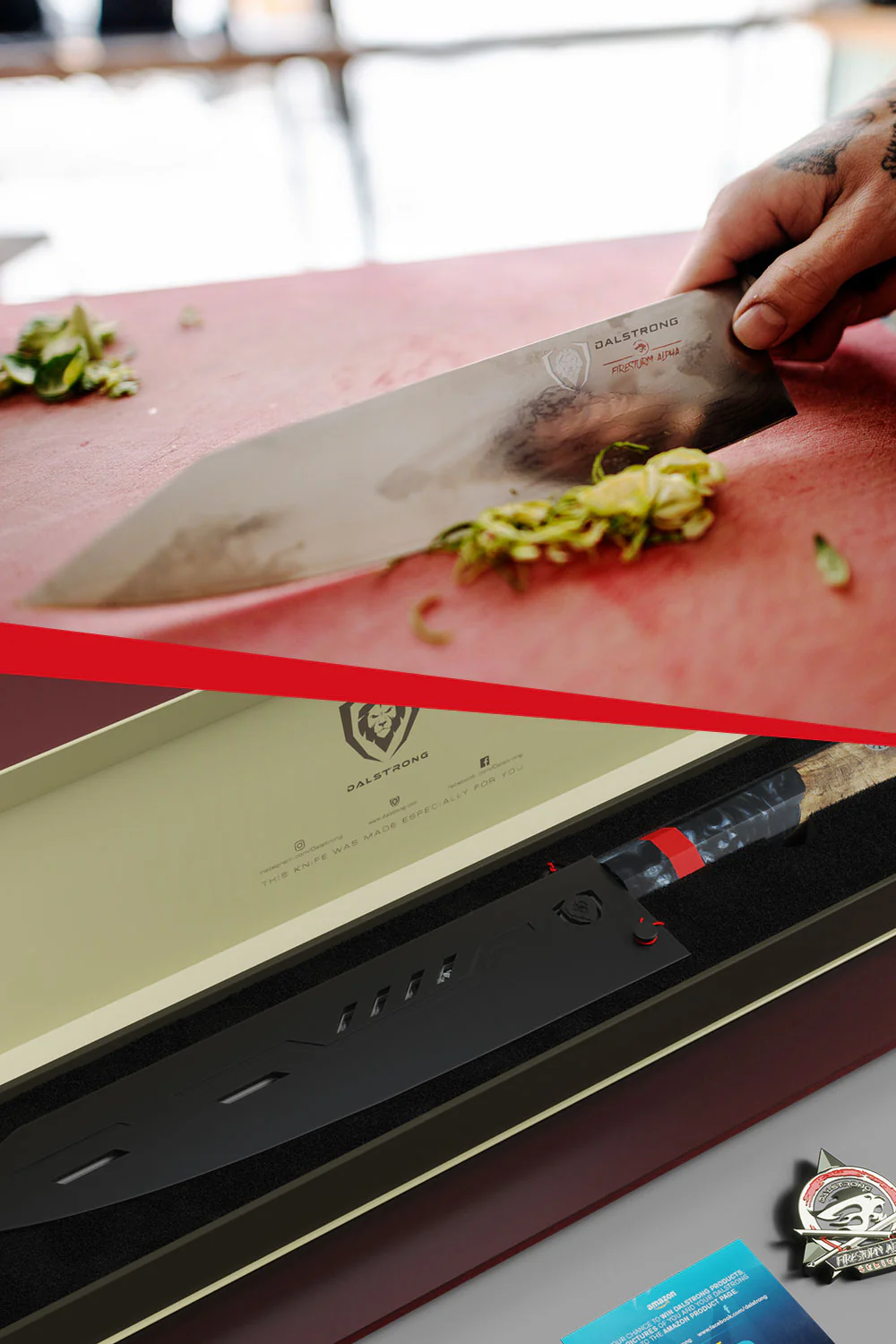 Chef's Knife 9.5" | Firestorm Alpha Series | Dalstrong © - Image 6