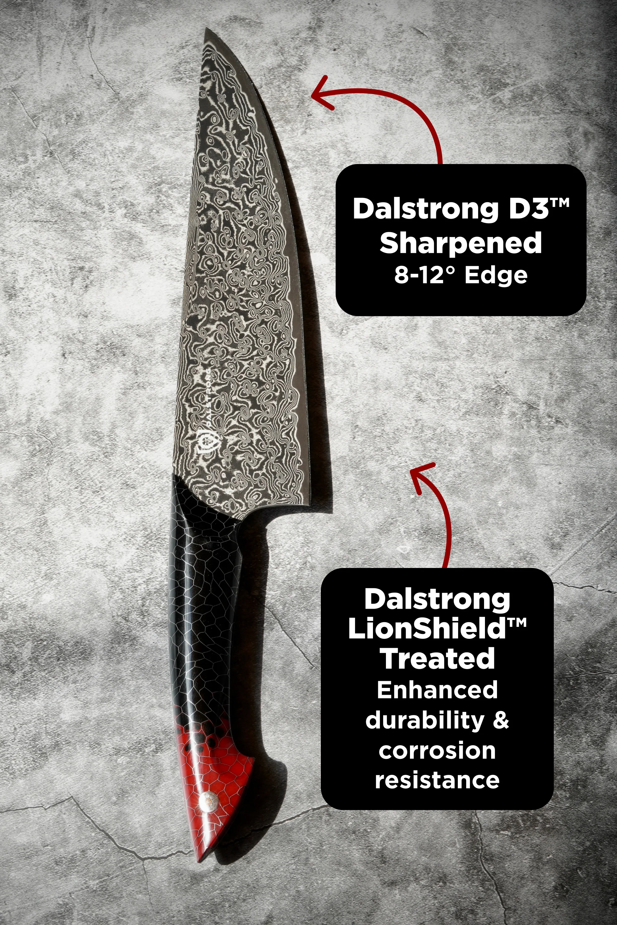 Chef's Knife 9.5" | The Scorpion Series | Dalstrong © - Image 3