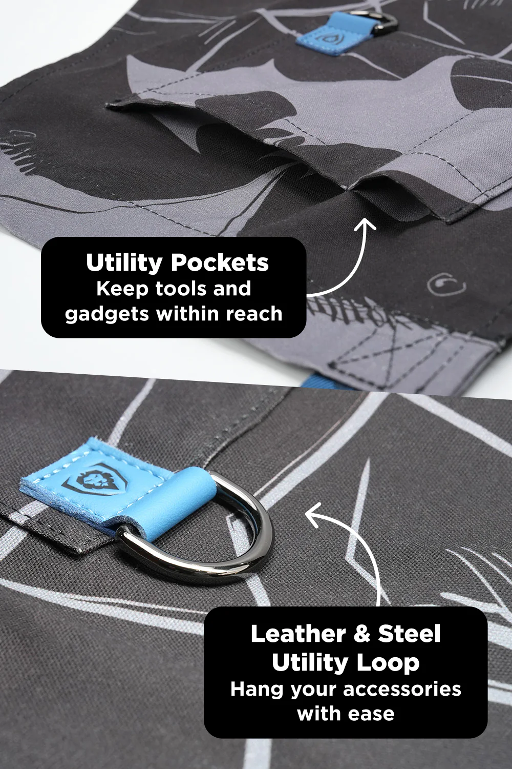 Chef's Apron | Batman™ Edition | Black Crusader | 100% Breathable Cotton | Dalstrong © - Image 14