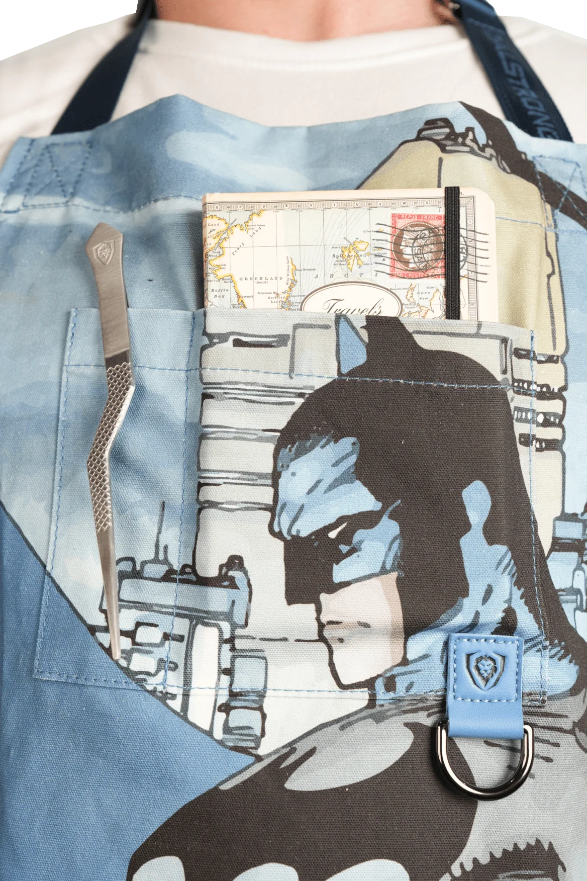 Chef's Apron | Batman™ Edition | Blue Legend | 100% Breathable Cotton | Dalstrong © - Image 6
