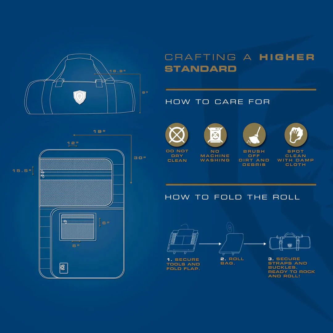 Premium Knife Roll | Camouflage | Ballistic Series | Dalstrong © - Image 4