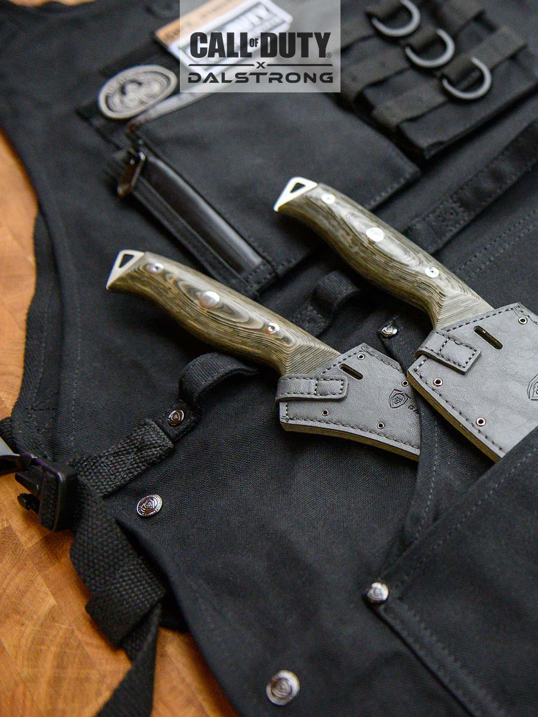 Canvas Chef Apron | Call of Duty © Edition | Black Waxed Canvas | EXCLUSIVE COLLECTOR APRON | Dalstrong © - Image 4