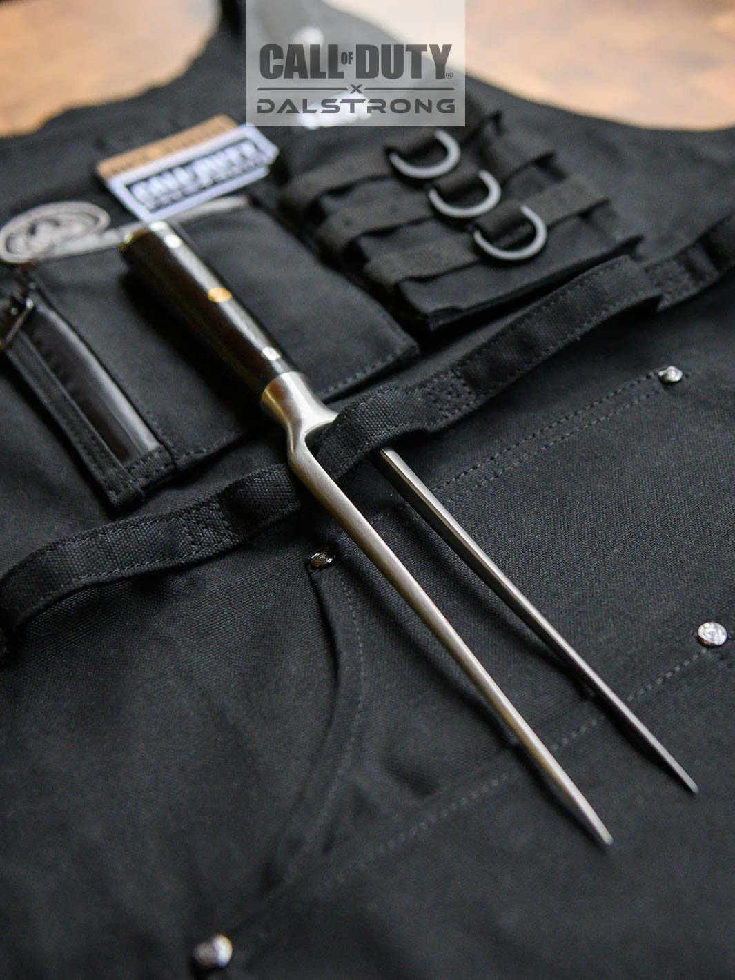Canvas Chef Apron | Call of Duty © Edition | Black Waxed Canvas | EXCLUSIVE COLLECTOR APRON | Dalstrong © - Image 5