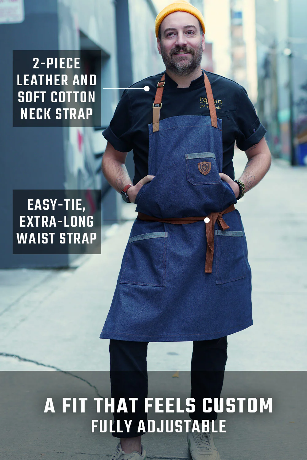 American Legend | Blue Denim | Professional Chef's Kitchen Apron | Dalstrong © - Image 4