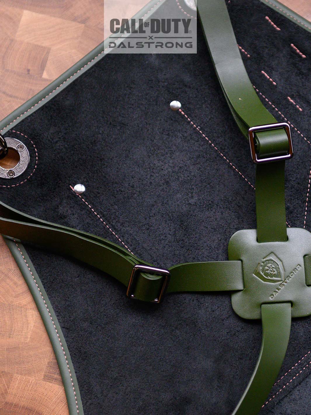 Limited Edition Chef Leather Apron | Call of Duty © Edition | Black Genuine Leather | EXCLUSIVE COLLECTOR APRON | Dalstrong © - Image 3