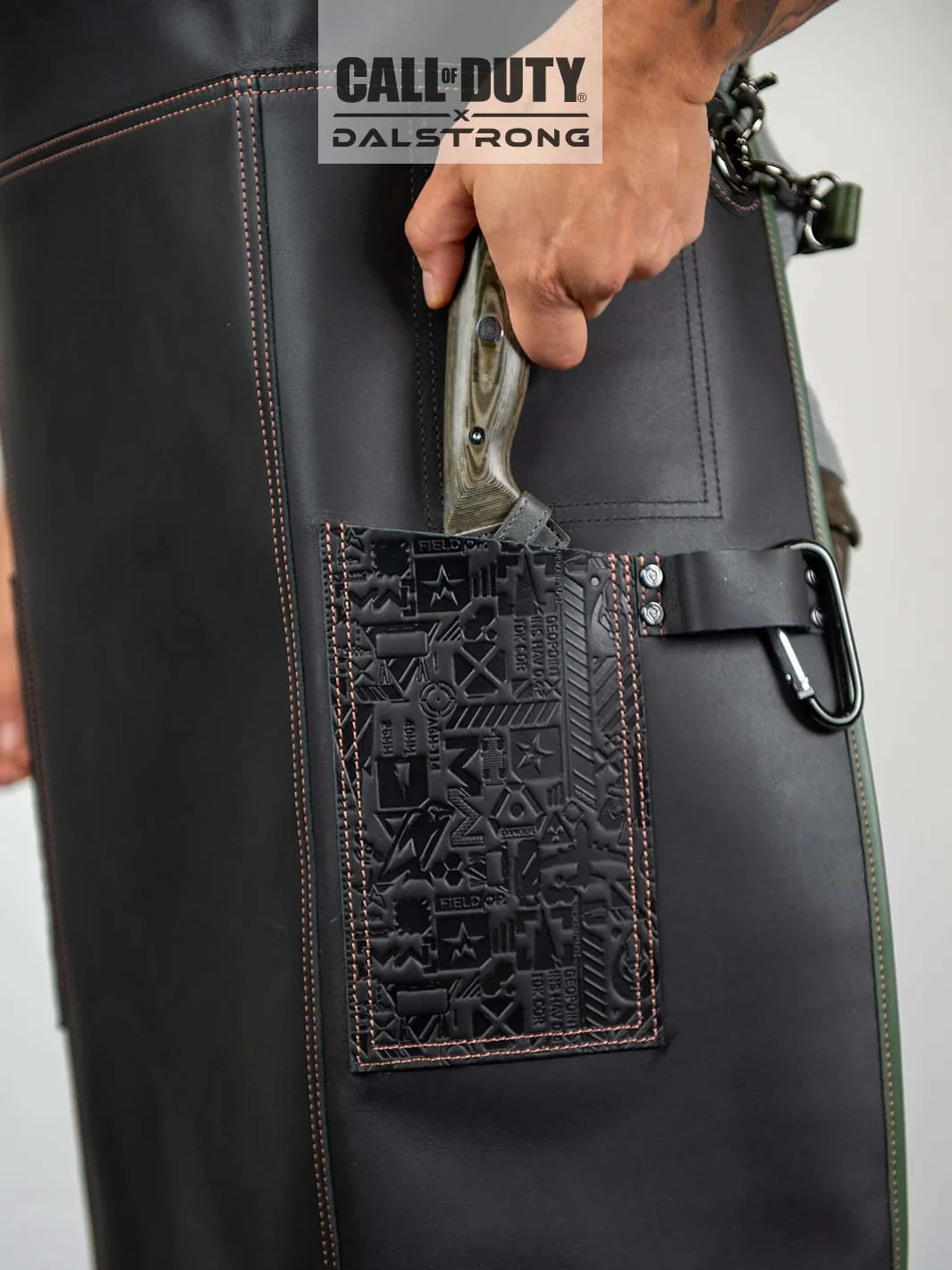 Limited Edition Chef Leather Apron | Call of Duty © Edition | Black Genuine Leather | EXCLUSIVE COLLECTOR APRON | Dalstrong © - Image 5