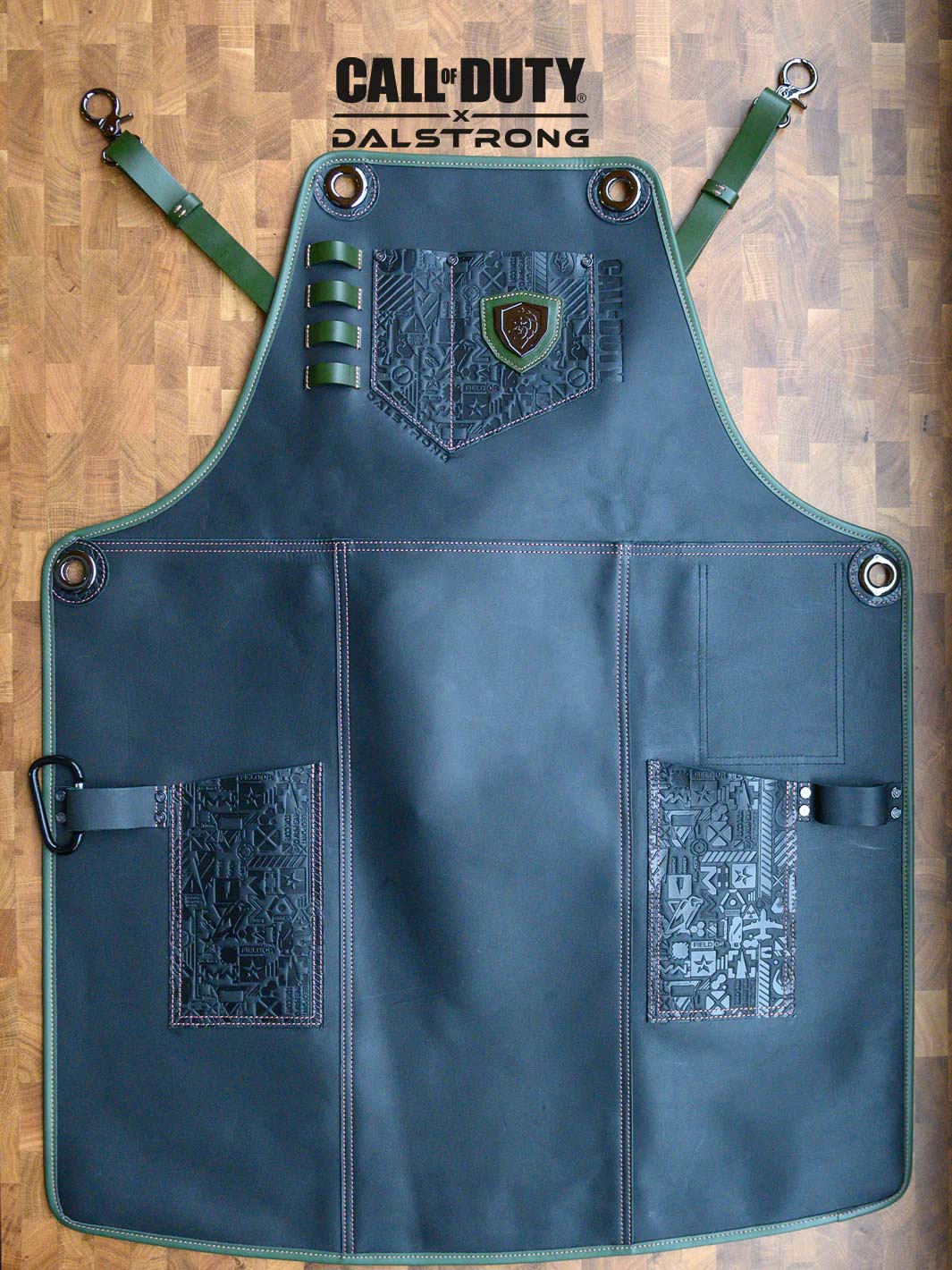 Limited Edition Chef Leather Apron | Call of Duty © Edition | Black Genuine Leather | EXCLUSIVE COLLECTOR APRON | Dalstrong © - Image 6