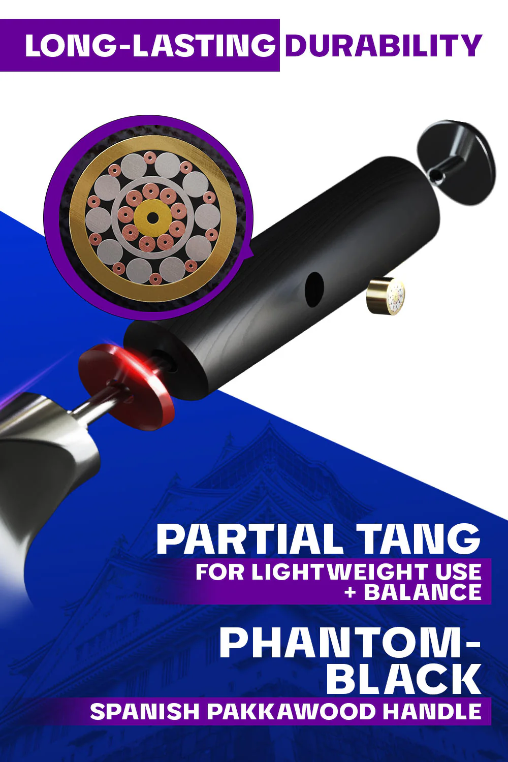 Nakiri Vegetable Knife 6" | Phantom Series | Dalstrong © - Image 4