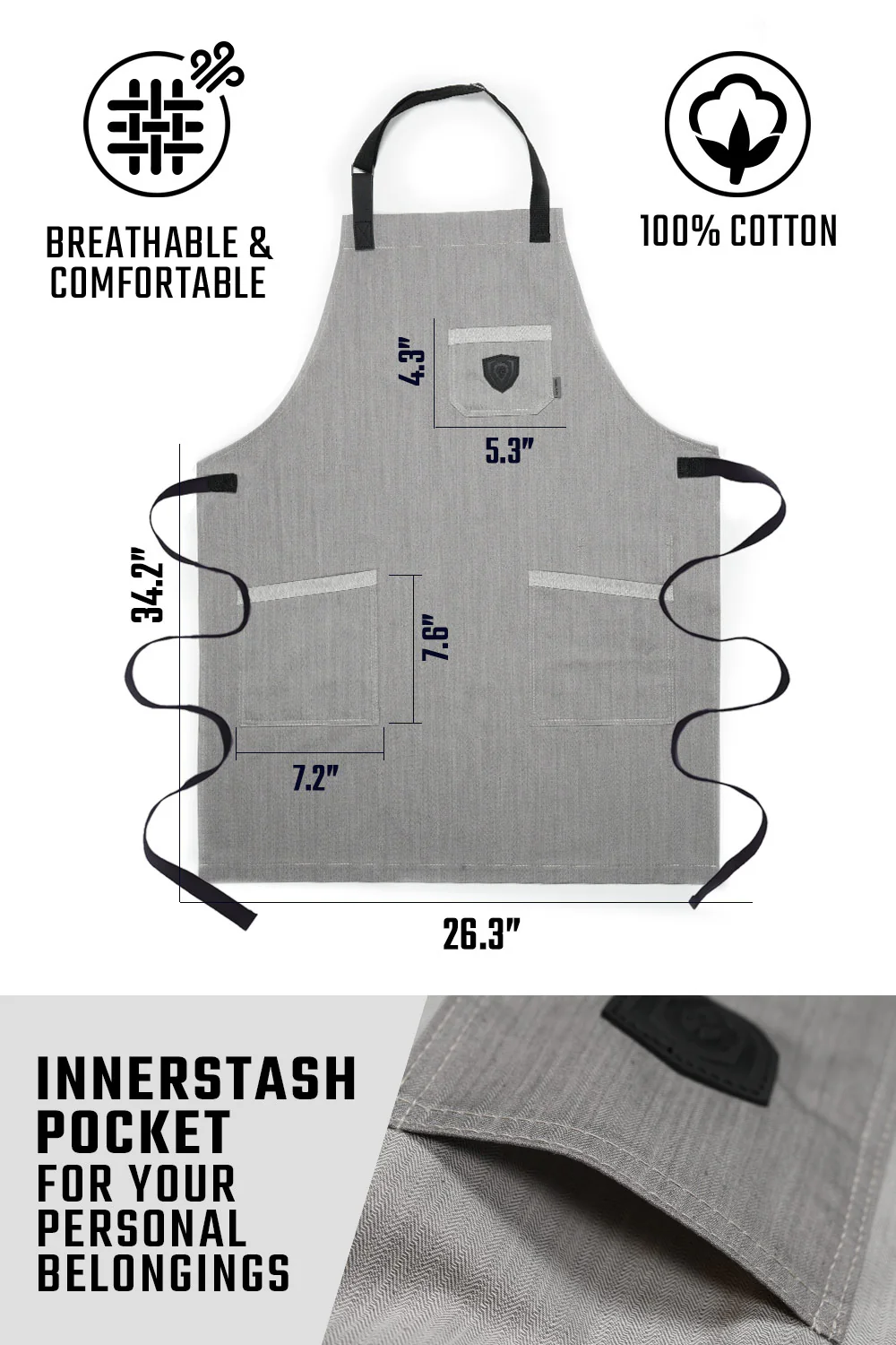 The Gandalf | Professional Chef's Kitchen Apron | Dalstrong © - Image 5