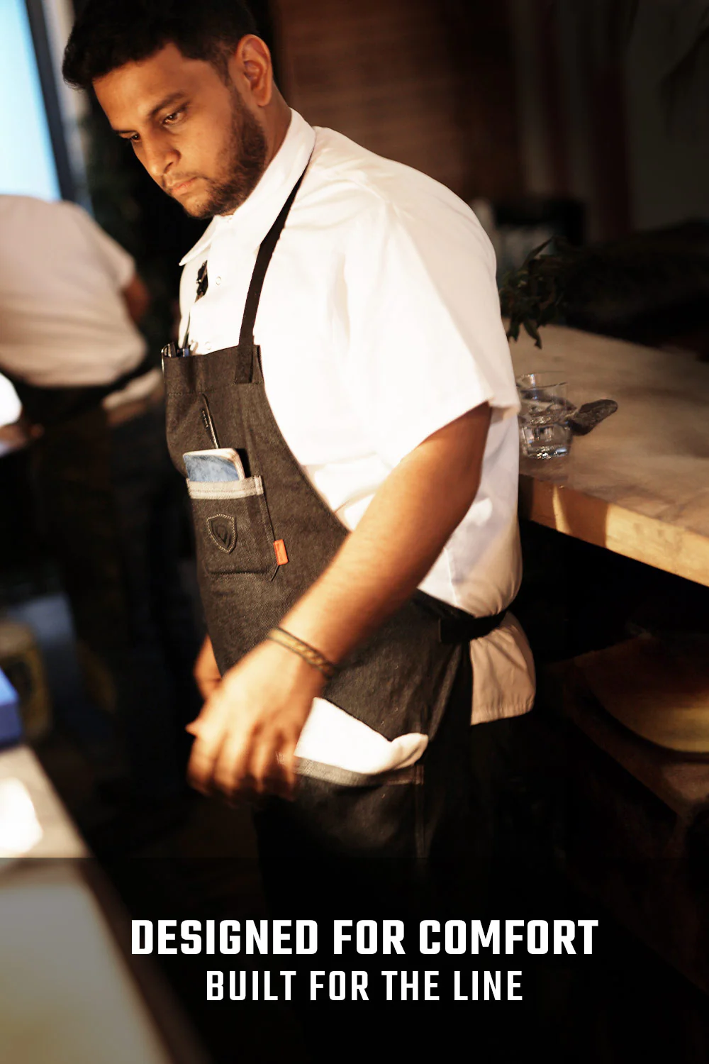 The Night Rider | Black Denim | Professional Chef's Kitchen Apron | Dalstrong © - Image 3