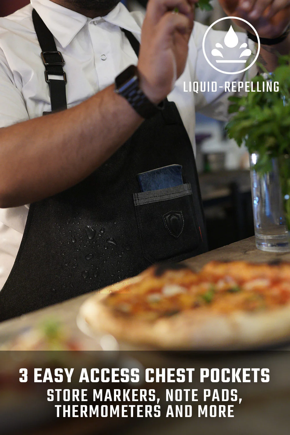 The Night Rider | Black Denim | Professional Chef's Kitchen Apron | Dalstrong © - Image 6