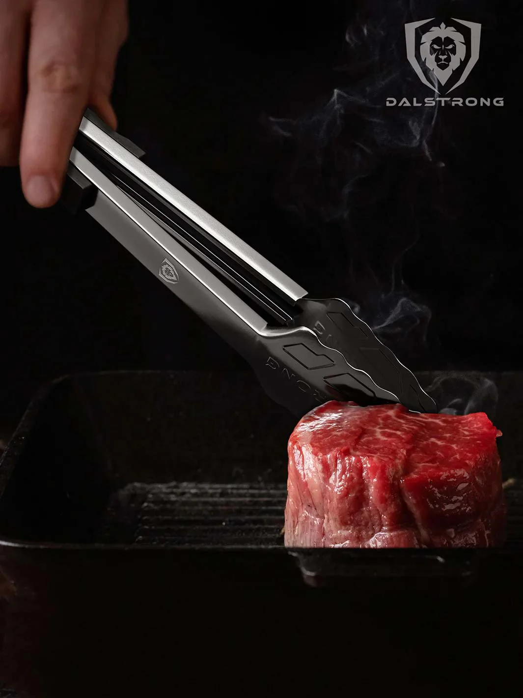 Food Tongs 12" | Stainless Steel Arms & Scalloped Tips | Dalstrong © - Image 4