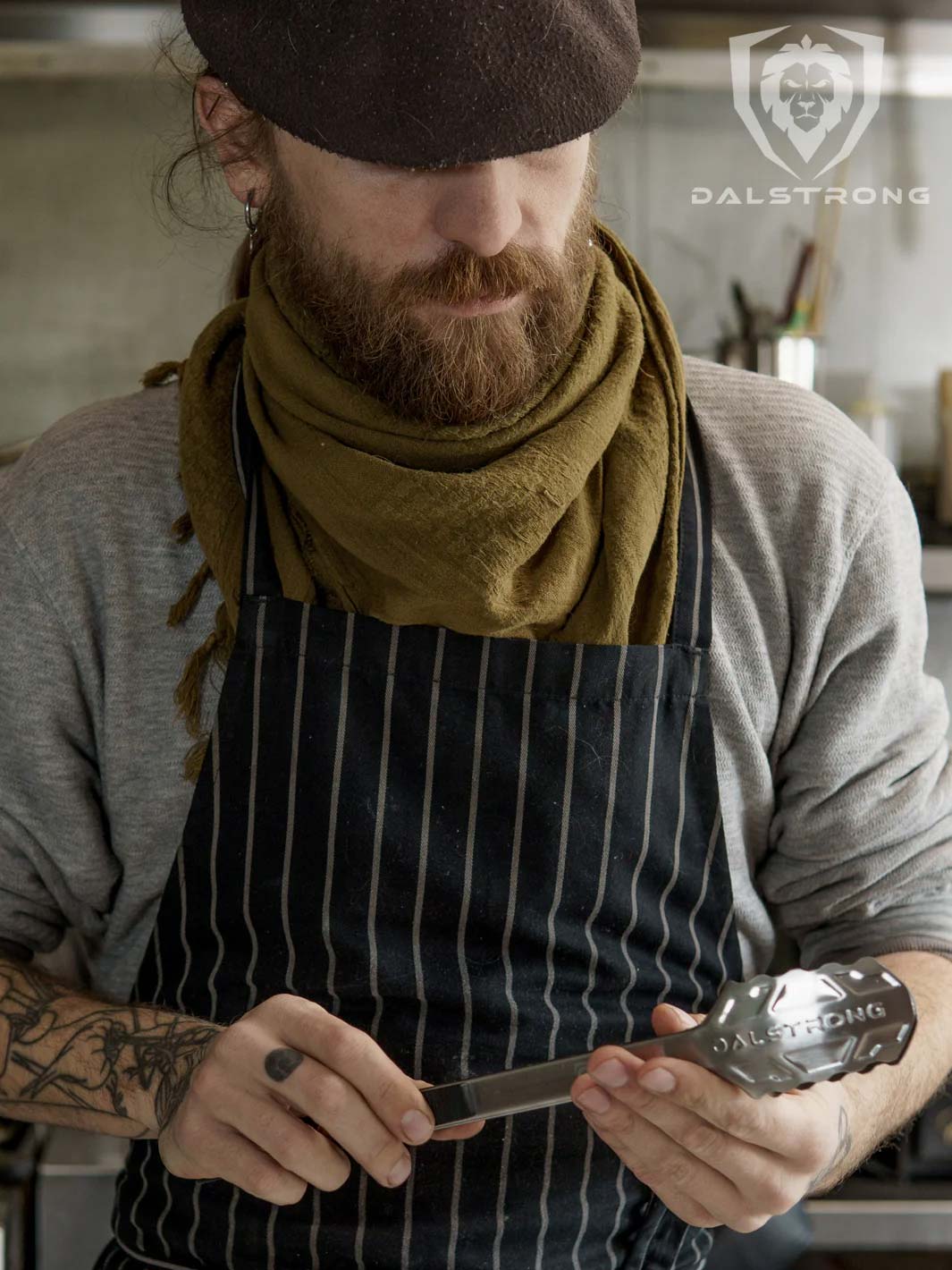 Food Tongs 12" | Stainless Steel Arms & Scalloped Tips | Dalstrong © - Image 6