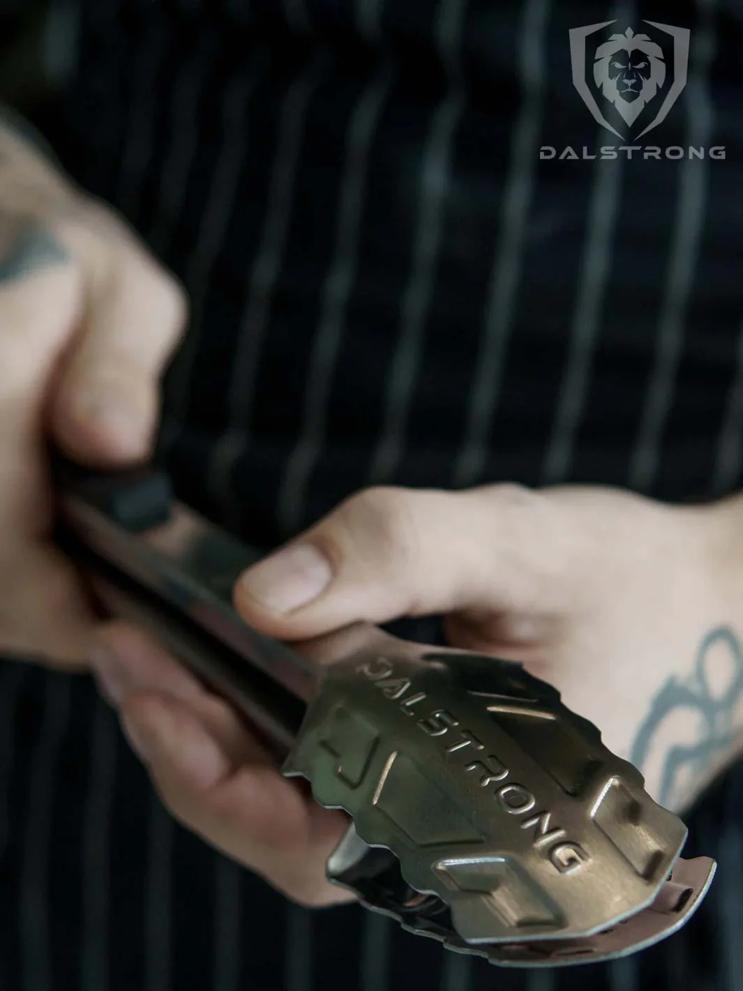 Food Tongs 12" | Stainless Steel Arms & Scalloped Tips | Dalstrong © - Image 7