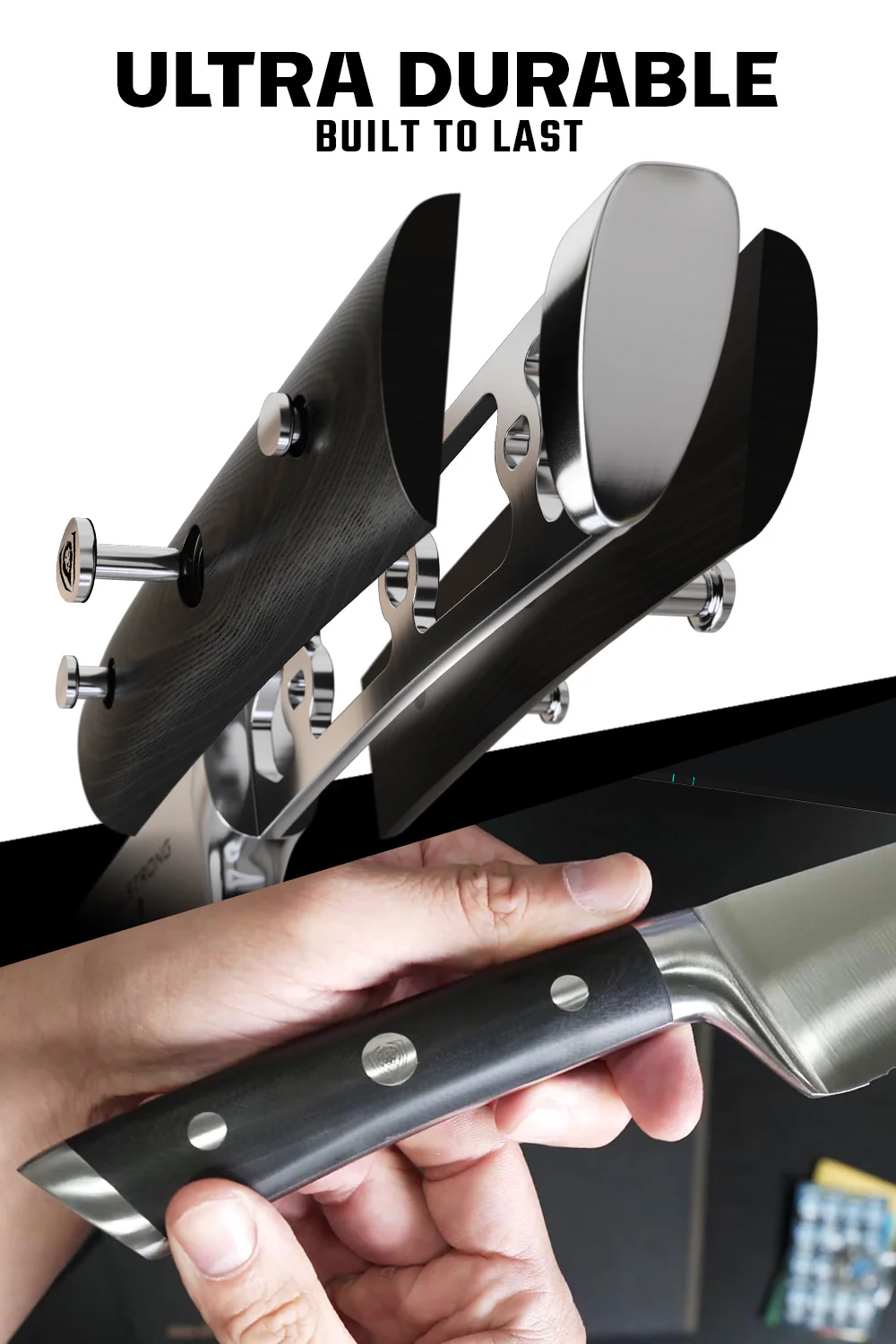 Serrated Chef Knife 7.5" | Gladiator Series | NSF Certified | Dalstrong © - Image 4