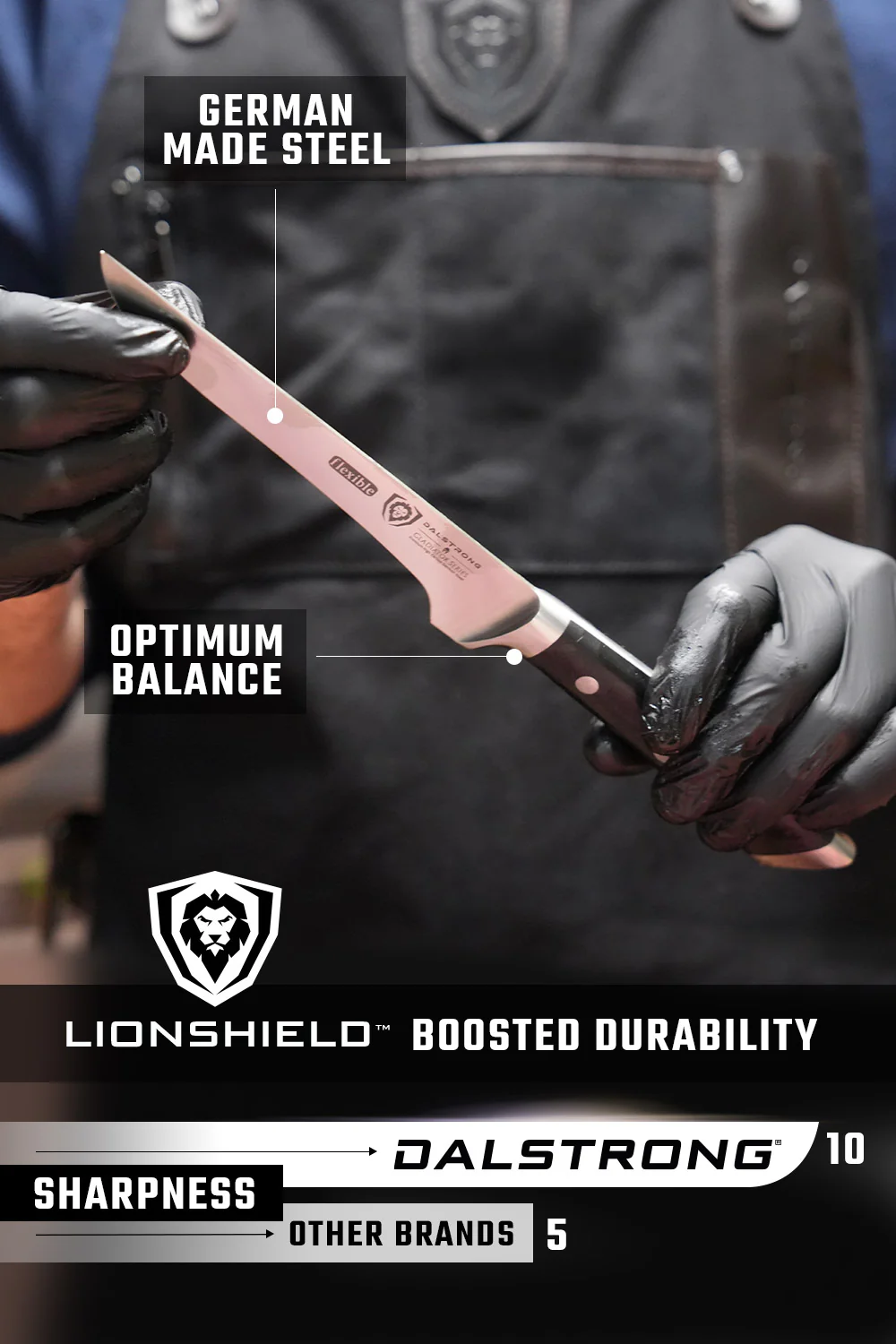 Boning Knife 6" | Gladiator Series | NSF Certified | Dalstrong © - Image 6