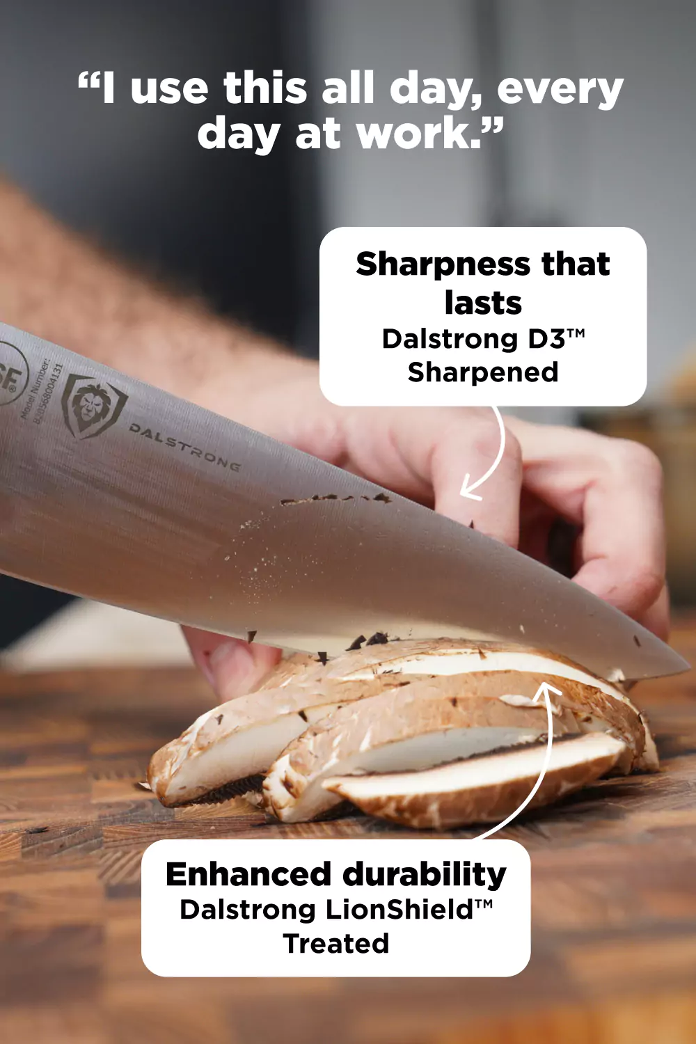 Chef's Knife 8" | Gladiator Series | ELITE | NSF Certified - Image 12