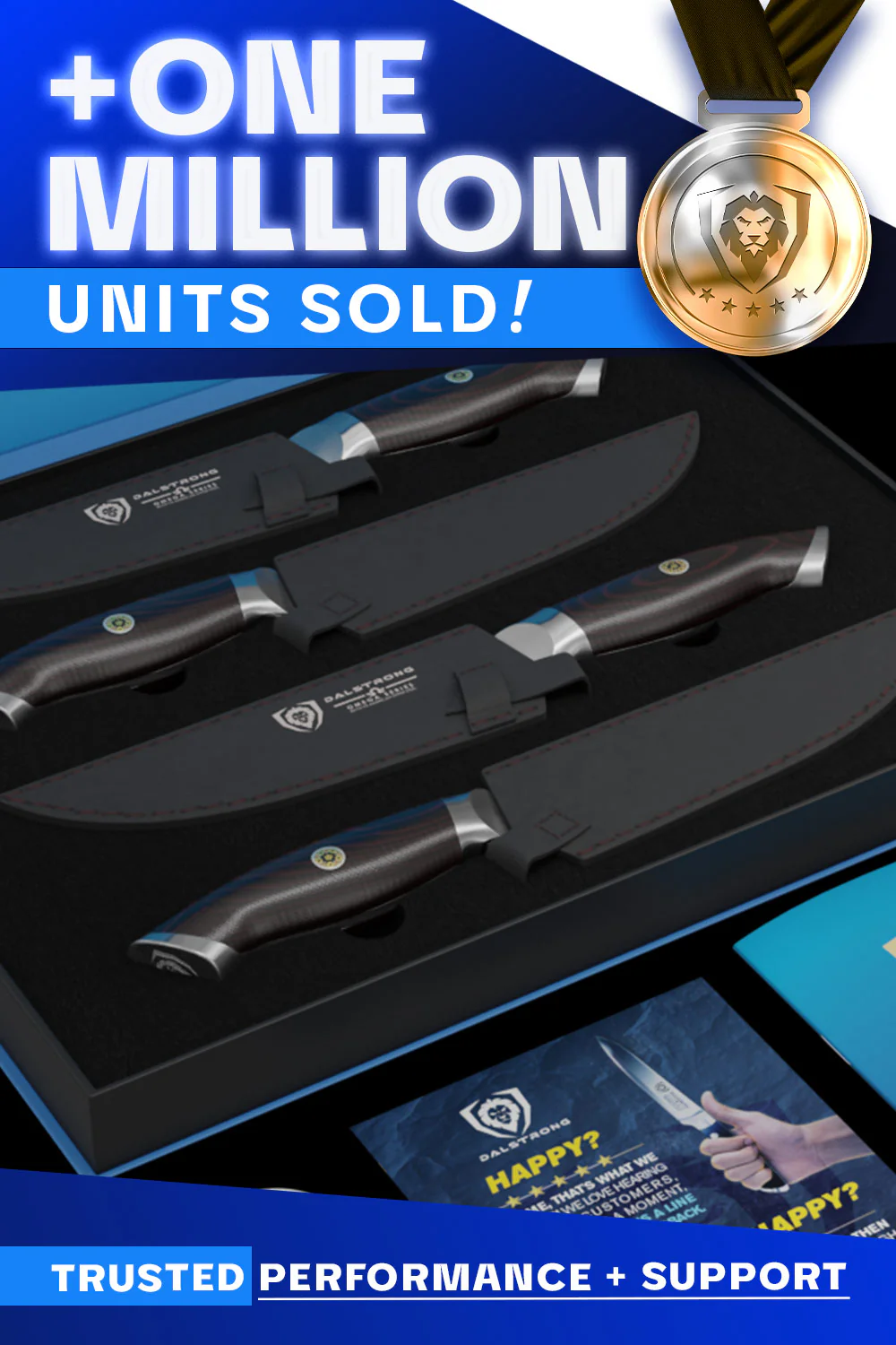 4-Piece Steak Knife Set 5.5" | Omega Series | Dalstrong © - Image 7