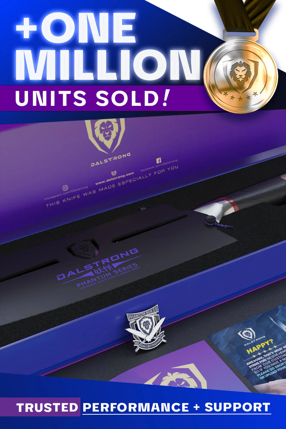 Chef & Cleaver Hybrid Knife 8" | Crixus | Phantom Series | Dalstrong © - Image 7