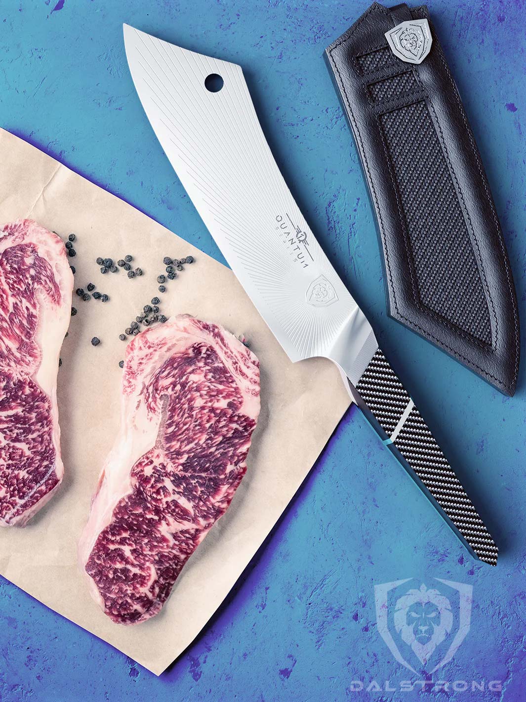 Chef & Cleaver Hybrid Knife 8" | Crixus | Quantum 1 Series | Dalstrong © - Image 11