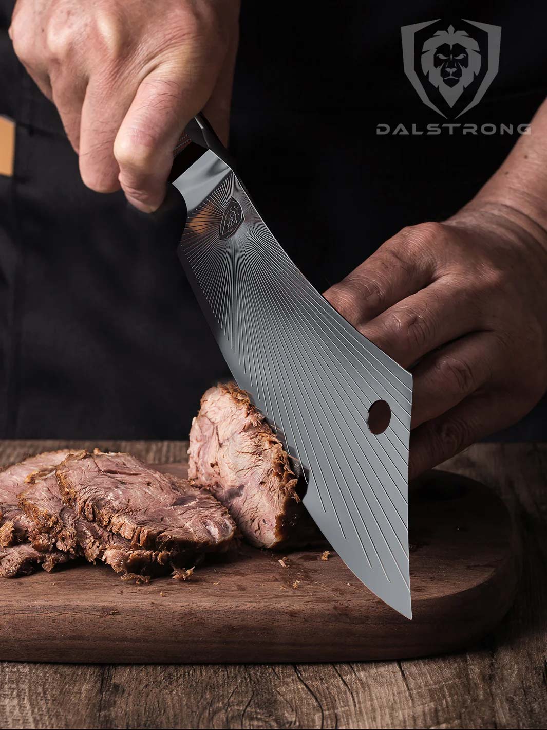 Chef & Cleaver Hybrid Knife 8" | Crixus | Quantum 1 Series | Dalstrong © - Image 9