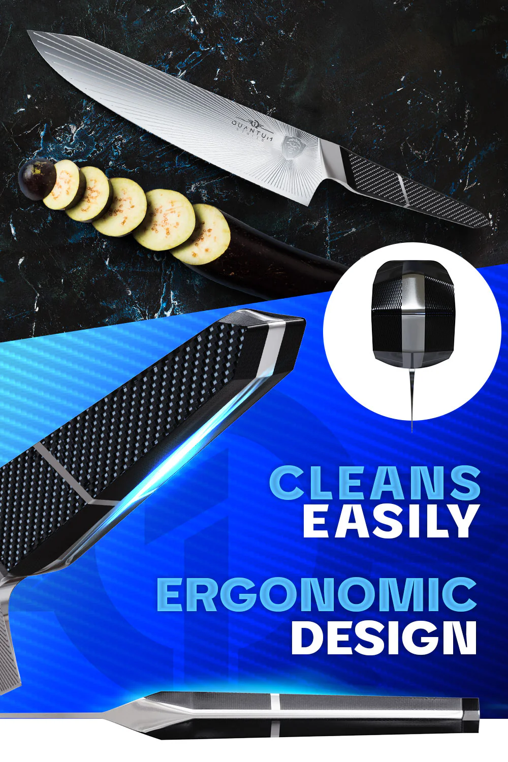 Chef's Knife 9.5" | Quantum 1 Series | Dalstrong © - Image 7