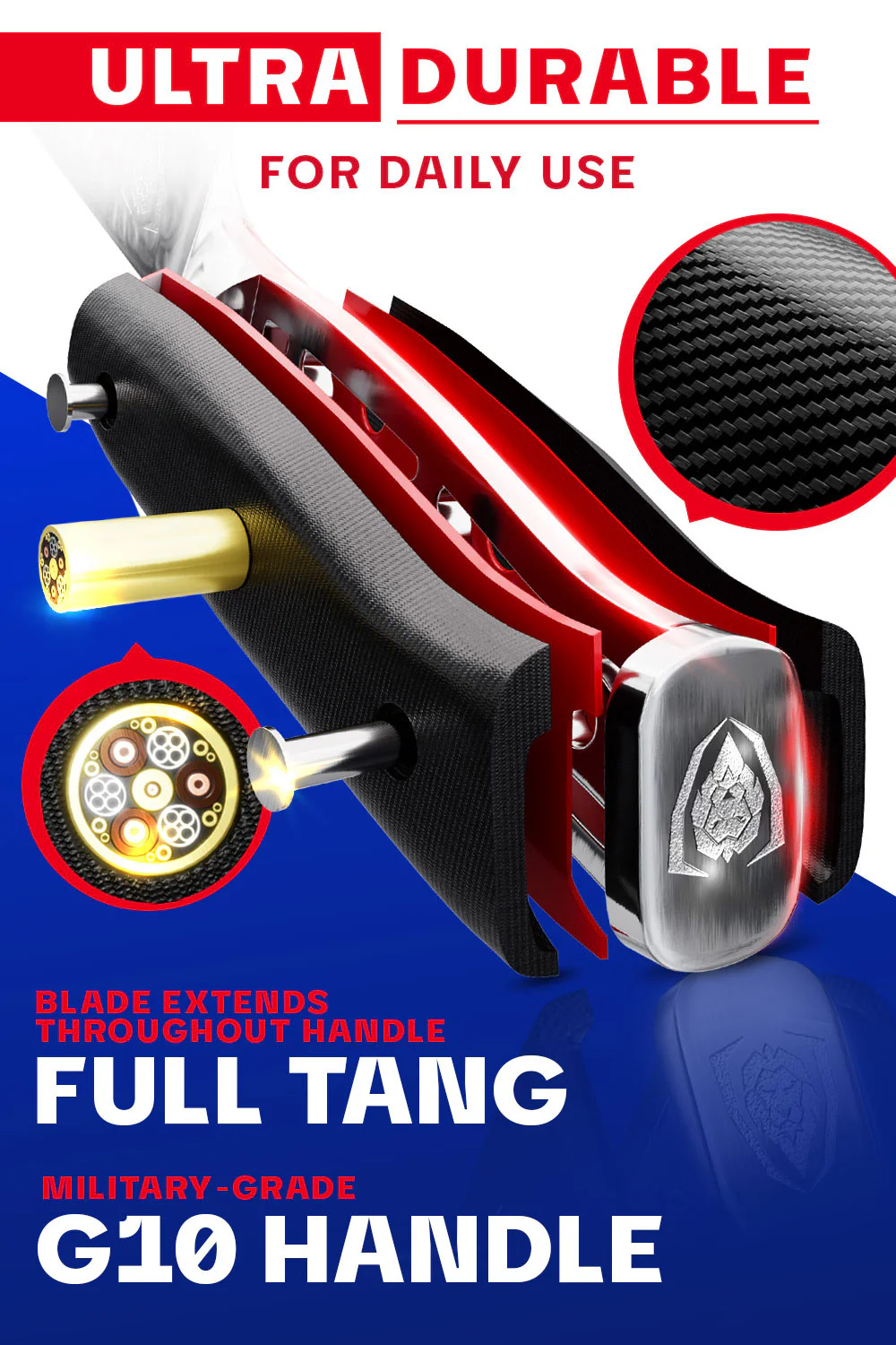 Rocker Knife 7" | Shogun Series | ELITE | Dalstrong © - Image 3