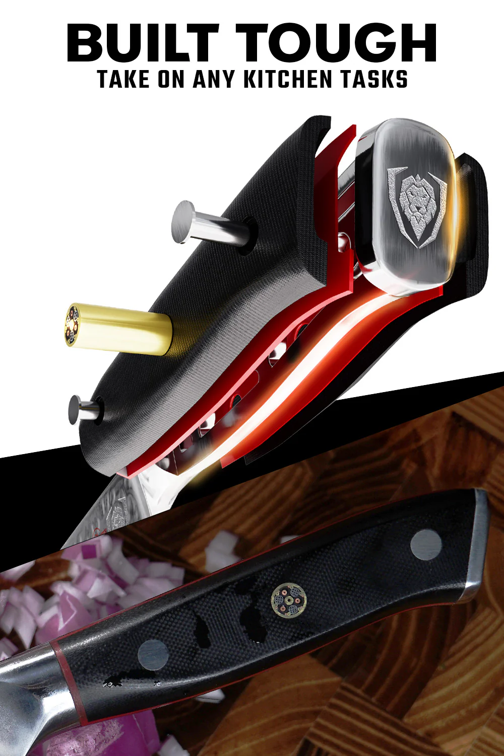 Tanto Chef's Knife 8" | Shogun Series | ELITE | Dalstrong © - Image 4