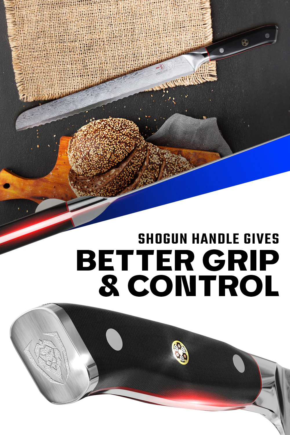 Bread Knife 10.25" | Shogun Series | ELITE | Dalstrong © - Image 4