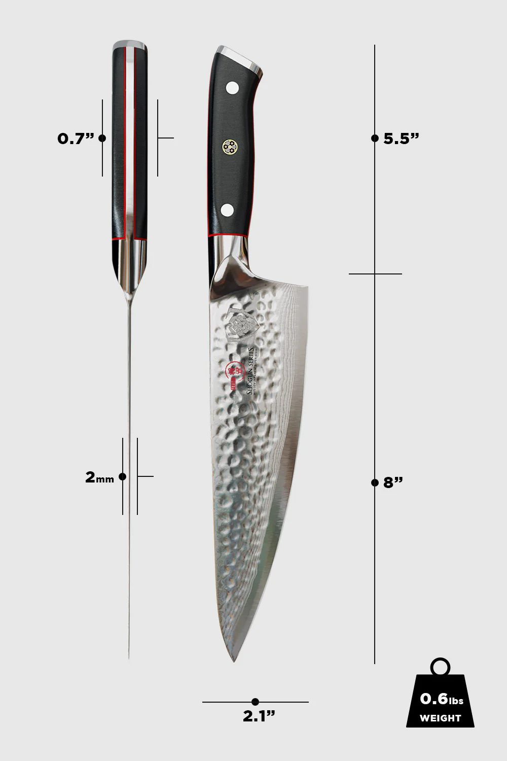 Chef's Knife 8" | Shogun Series | Elite - Image 15