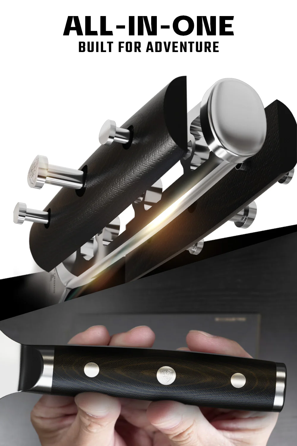 Dual-Sided Chef's Knife 8" | Gemini Twin Blade | Gladiator Series | NSF Certified | Dalstrong © - Image 4