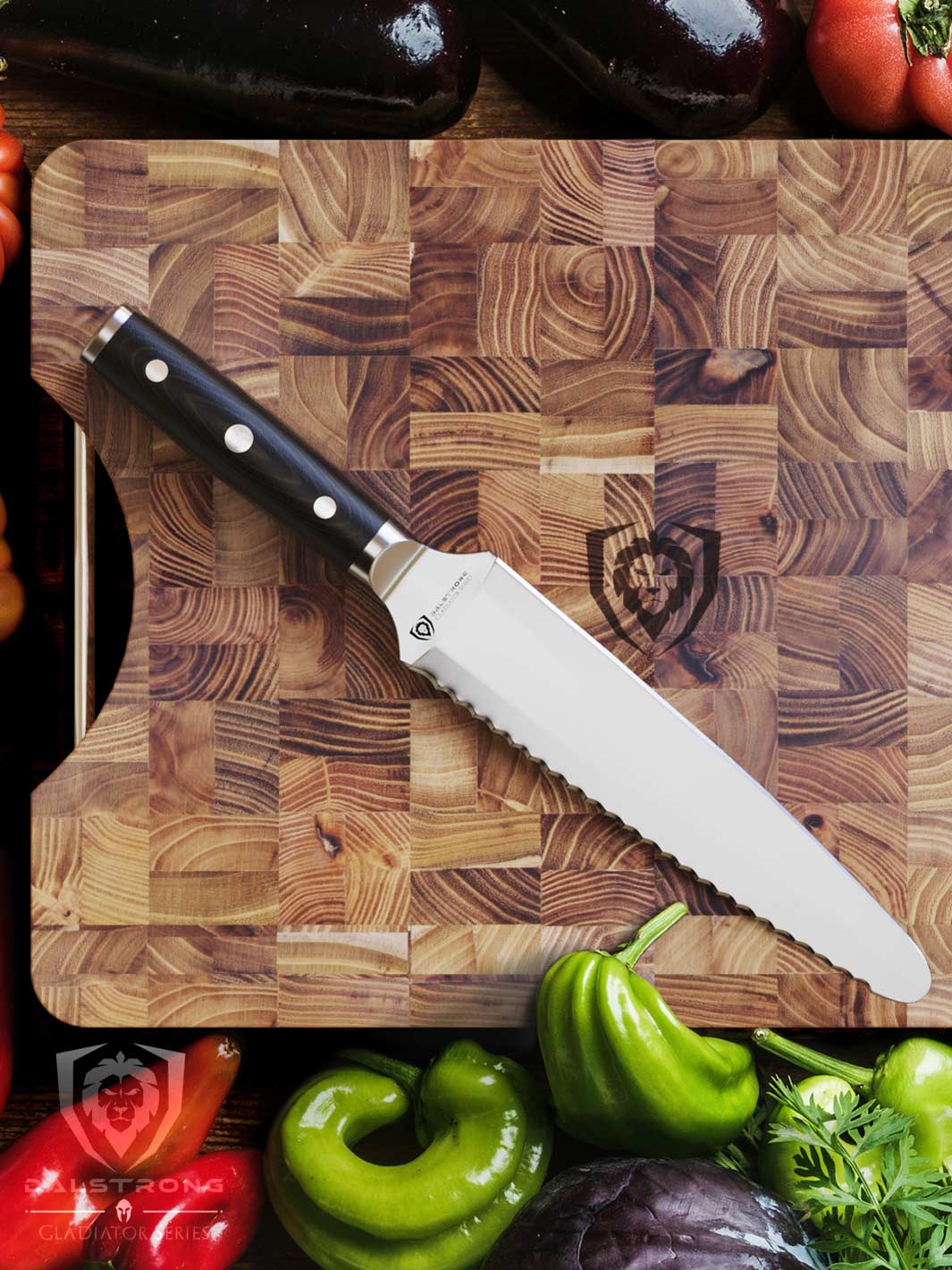 Dual-Sided Chef's Knife 8" | Gemini Twin Blade | Gladiator Series | NSF Certified | Dalstrong © - Image 8