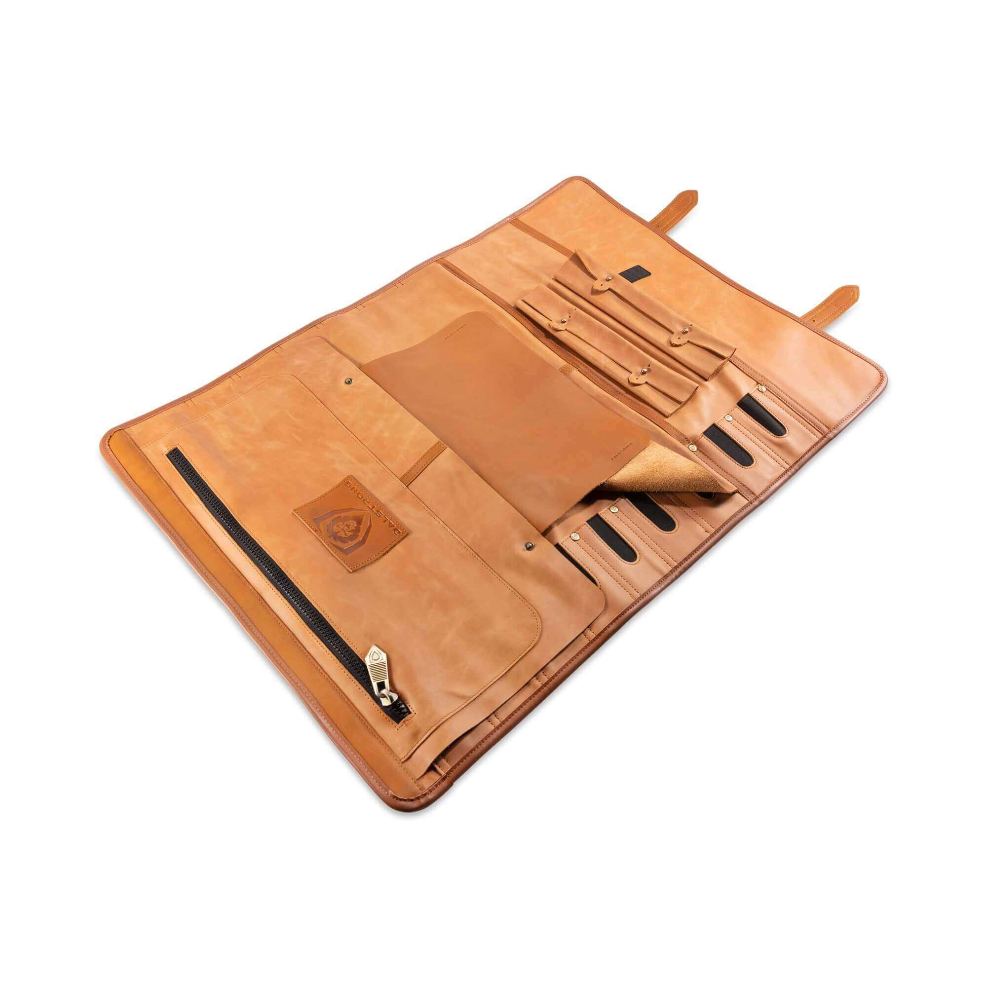 California Brown | Full Grain Leather | Vagabond Knife Roll | Dalstrong © - Image 5