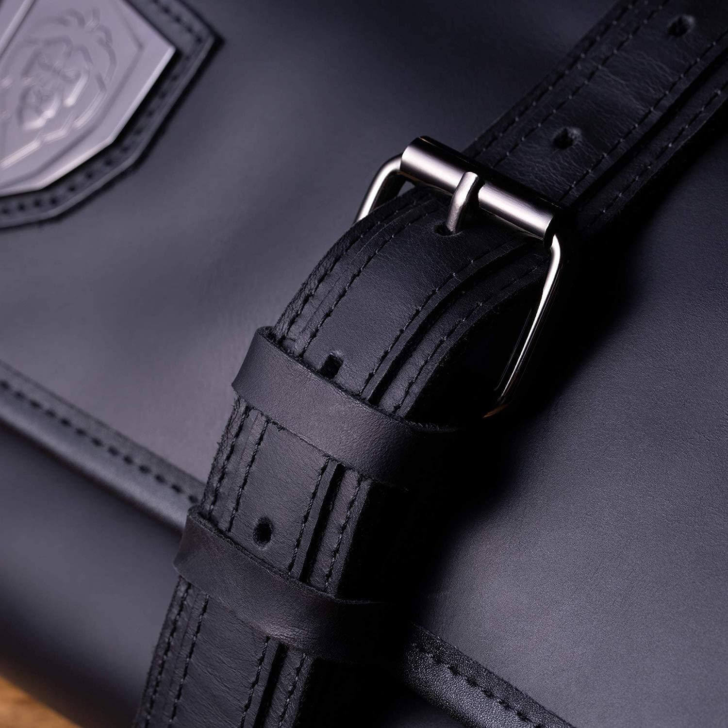 Midnight Black | Full Grain Leather | Vagabond Knife Roll | Dalstrong © - Image 5